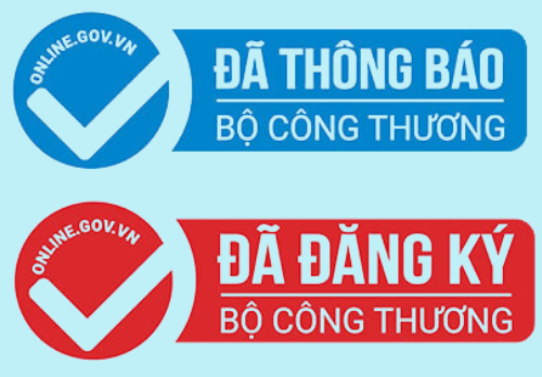 Thông báo, đăng kí Website với bộ công thương